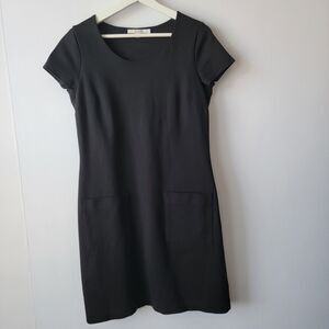 Boden short sleeve black Knitted Pockets Dress size 8L